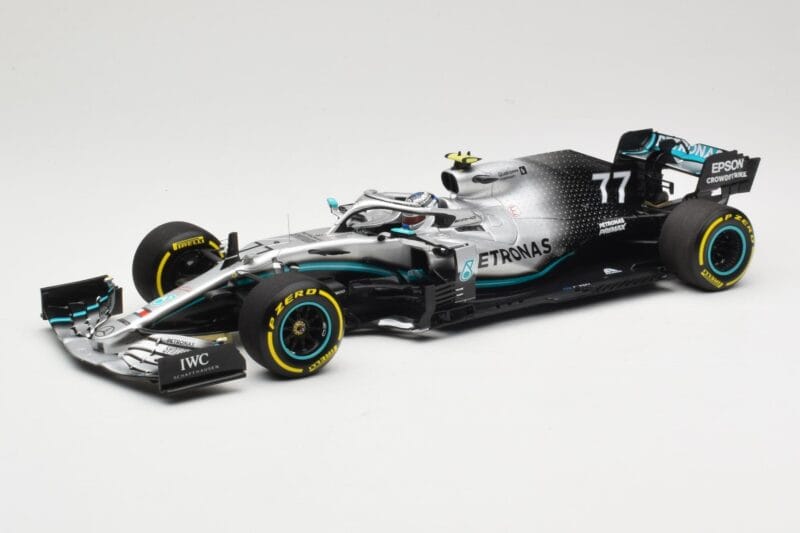 Mercedes AMG Petronas W10 #77 V. Bottas Winner USA GP 2019 Minichamps 1:18 110191877 Druckguss