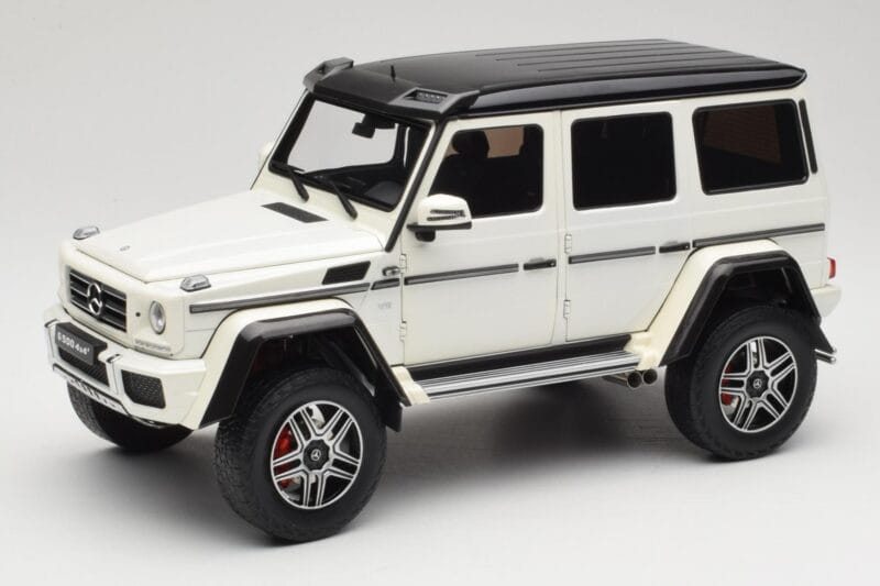 Mercedes G 63 AMG 4x4 Squared Polar White Almost Real 1:18 820203 Druckguss