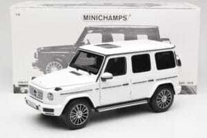 Mercedes G-Class G 500 W463A Diamond White Metallic Minichamps 1:18 113037111 Druckguss — Bild 8 von 8