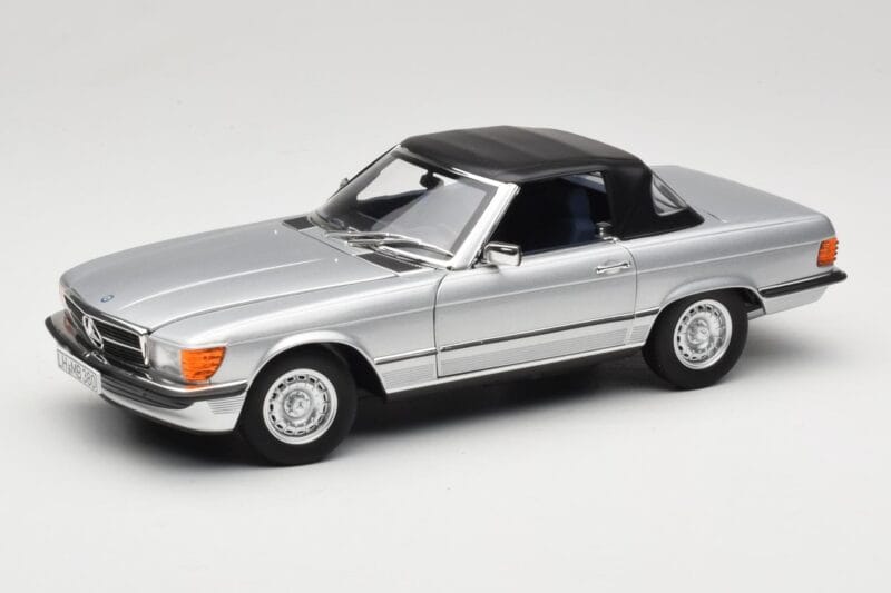 Mercedes R107 380 SL Silber Norev 1:18 183725 Druckguss