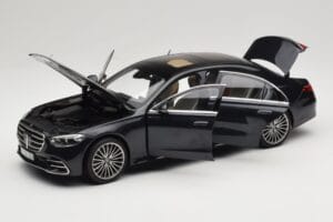 Mercedes S-Class W223 AMG Line Anthracite Blue Norev 1:18 183800 Druckguss — Bild 2 von 8