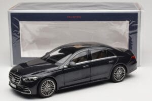 Mercedes S-Class W223 AMG Line Anthracite Blue Norev 1:18 183800 Druckguss — Bild 8 von 8