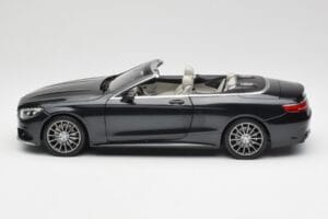 Mercedes S-Class Cabriolet A217 Magnetite Schwarz Metallic Norev 1:18 B66960354 Druckguss — Bild 4 von 8