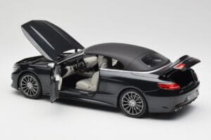Mercedes S-Class Cabriolet A217 Magnetite Schwarz Metallic Norev 1:18 B66960354 Druckguss — Bild 5 von 8