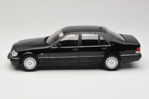 Mercedes S-Class W140 S600 Obsidian Black Metallic Norev 1:18 183045 Druckguss — Bild 4 von 8
