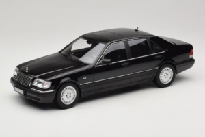 Mercedes S-Class W140 S600 Obsidian Black Metallic Norev 1:18 183045 Druckguss
