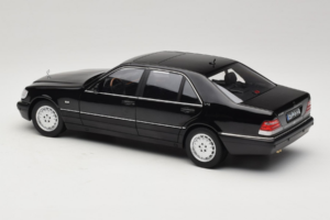 Mercedes S-Class W140 S600 Obsidian Black Metallic Norev 1:18 183045 Druckguss — Bild 7 von 8