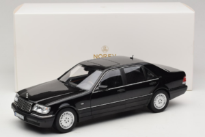 Mercedes S-Class W140 S600 Obsidian Black Metallic Norev 1:18 183045 Druckguss — Bild 8 von 8