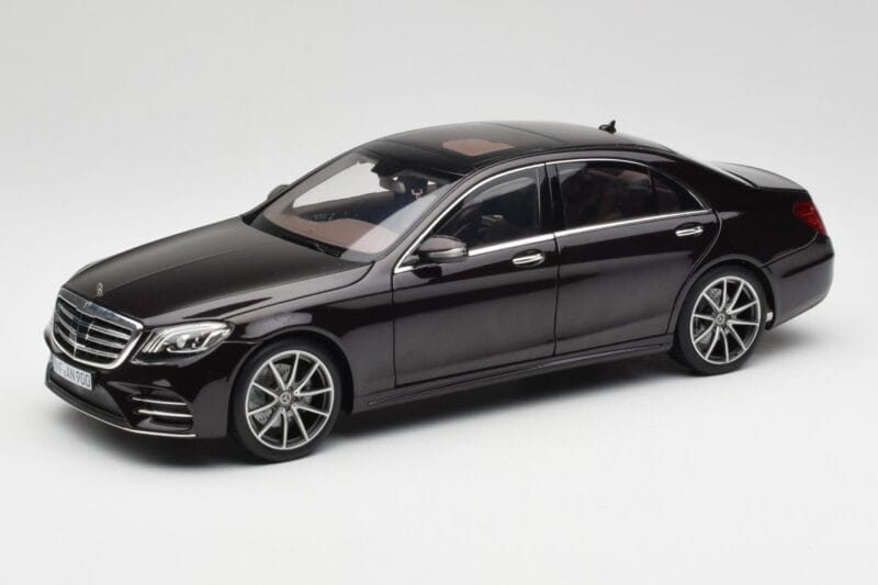 Mercedes S-Class W222 AMG Line Ruby Schwarz Metallic Norev 1:18 183483 Druckguss