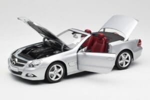 Mercedes SL 500 R230 Cabriolet Iridium Silber Minichamps 1:18 B66962388 Druckguss — Bild 2 von 8