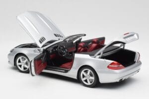 Mercedes SL 500 R230 Cabriolet Iridium Silber Minichamps 1:18 B66962388 Druckguss — Bild 5 von 8