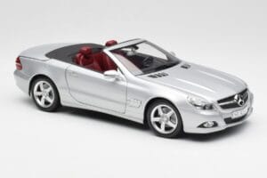 Mercedes SL 500 R230 Cabriolet Iridium Silber Minichamps 1:18 B66962388 Druckguss — Bild 6 von 8
