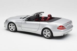 Mercedes SL 500 R230 Cabriolet Iridium Silber Minichamps 1:18 B66962388 Druckguss — Bild 7 von 8