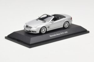 Mercedes SL 55 AMG R230 Silber Minichamps 1:43 B66962347 Druckguss — Bild 2 von 4