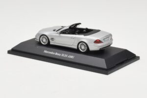 Mercedes SL 55 AMG R230 Silber Minichamps 1:43 B66962347 Druckguss — Bild 3 von 4