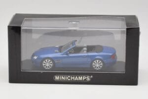 Mercedes SL R230 Tanzanite Blau Minichamps 1:43 B66962250 Druckguss — Bild 4 von 4