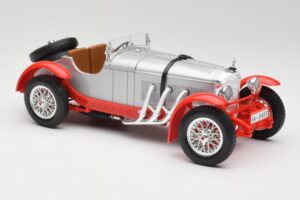 Mercedes SSK Silber & Rot Bburago 1:18 3009-M2 Druckguss — Bild 4 von 6