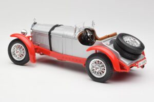 Mercedes SSK Silber & Rot Bburago 1:18 3009-M2 Druckguss — Bild 5 von 6