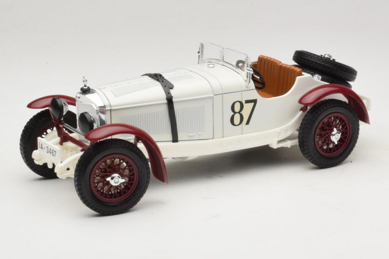 Mercedes SSKL #87 R. Caracciola Weiß 1931 Bburago 1:18 3002-P1 Druckguss