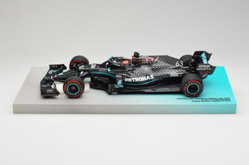 Mercedes W11 #63 G. Russell Mercedes AMG Petronas Sakhir Grand Prix 2020 Minichamps 1:18 113201663 Resin