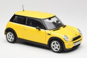 Mini Cooper One R50 Aerodynamik-Paket Gelb Kyosho 1:18 80430148553 Druckguss — Bild 6 von 8