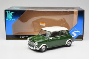 Mini Cooper S British Racing Grün & Old English Weiß Solido 1:18 8021 Druckguss — Bild 8 von 8