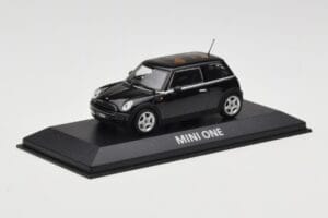 Mini One R50 Schwarz Mit Schwarzem Dach Minichamps 1:43 MINI005 Druckguss — Bild 2 von 5