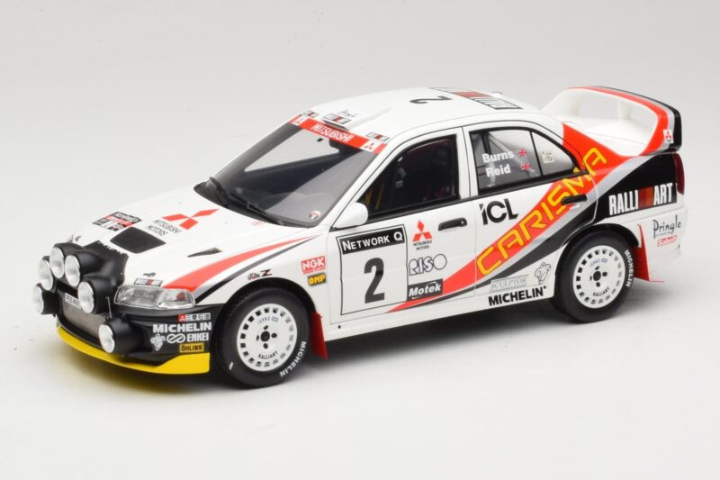 Mitsubishi Carisma GT Group N2 R. Burns / R. Reid RAC Rally 1997 Weiß Otto 1:18 OT1192 Resin