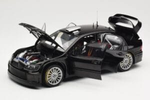 Mitsubishi Lancer Evolution WRC Plain Body Schwarz AUTOart 1:18 80528 Druckguss — Bild 2 von 8
