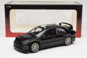 Mitsubishi Lancer Evolution WRC Plain Body Schwarz AUTOart 1:18 80528 Druckguss — Bild 8 von 8