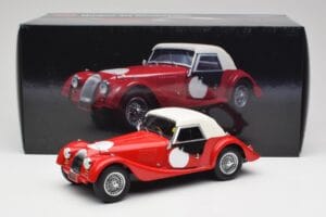Morgan 4/4 Plus Competition Hardtop Rot Kyosho 1:18 08114R Druckguss — Bild 8 von 8