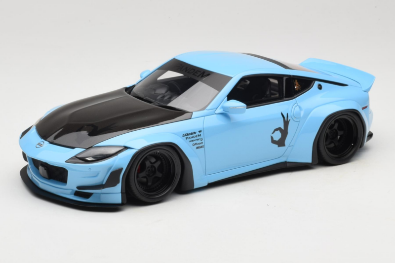 Nissan Fairlady Z RZ34 Pandem China Blue Black GT Spirit 1:18 GT943 Resin