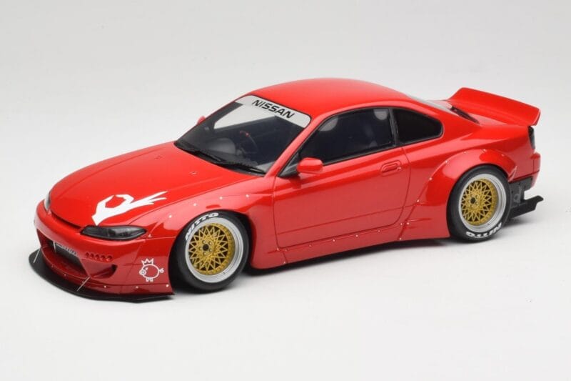 Nissan Silvia S15 Rocket Bunny Burning Red Otto 1:18 OT1115 Resin