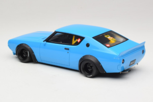 Nissan Skyline 2000 GT-R KPGC110 LB Works Blau Otto 1:18 OT1210 Resin — Bild 4 von 6