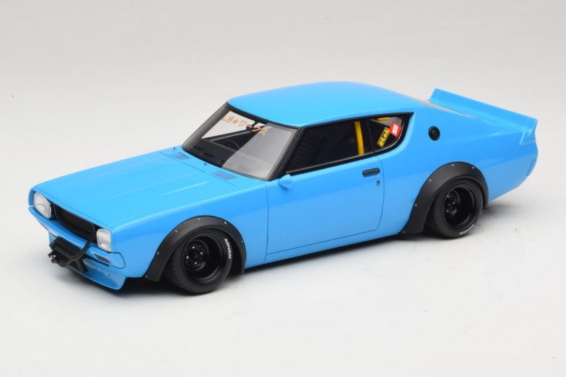Nissan Skyline 2000 GT-R KPGC110 LB Works Blau Otto 1:18 OT1210 Resin