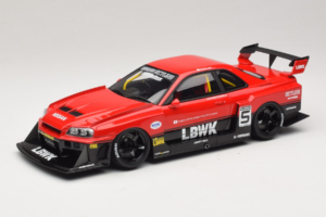 Nissan Skyline ER34 LB Super Silhouette Active Red GT Spirit 1:18 GT570 Resin
