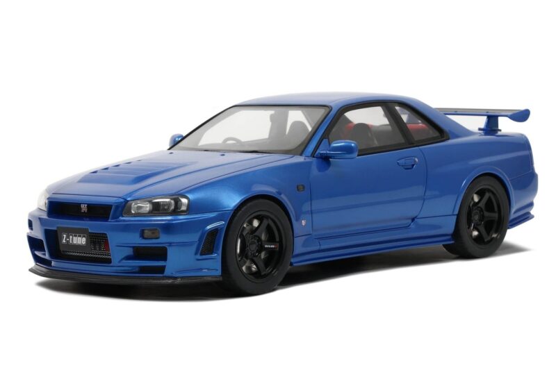 Nissan Skyline GT-R R34 NISMO Z-Tune Bayside Blue Otto 1:12 G082 Resin