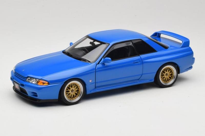 Nissan Skyline GT-R R32 V-Spec II Tuned Blau AUTOart 1:18 77415 Druckguss
