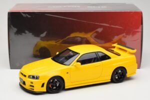 Nissan Skyline GT-R R34 Customized Version Gelb MotorHelix 1:18 M83412 Druckguss — Bild 8 von 8
