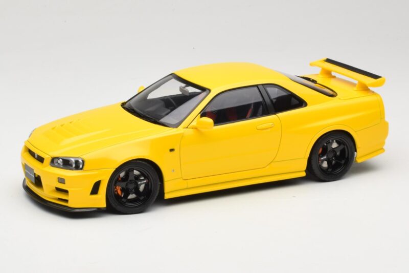 Nissan Skyline GT-R R34 Customized Version Gelb MotorHelix 1:18 M83412 Druckguss