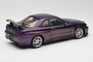 Nissan Skyline GT-R R34 V-Spec Midnight Lila AUTOart 1:18 77305 Druckguss — Bild 3 von 8