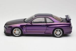 Nissan Skyline GT-R R34 V-Spec Midnight Lila AUTOart 1:18 77305 Druckguss — Bild 4 von 8