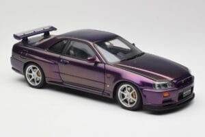 Nissan Skyline GT-R R34 V-Spec Midnight Lila AUTOart 1:18 77305 Druckguss — Bild 6 von 8