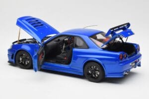 Nissan Skyline GT-R R34 NISMO Z-Tune Bayside Blau AUTOart 1:18 77354 Komposit — Bild 5 von 8
