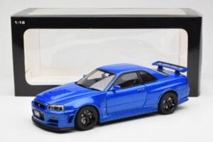 Nissan Skyline GT-R R34 NISMO Z-Tune Bayside Blau AUTOart 1:18 77354 Komposit — Bild 8 von 8