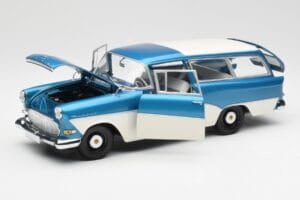 Opel Rekord P1 Caravan Blau Metallic Minichamps 1:18 180043210 Druckguss — Bild 2 von 8