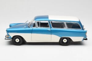 Opel Rekord P1 Caravan Blau Metallic Minichamps 1:18 180043210 Druckguss — Bild 4 von 8