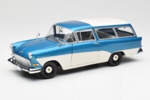 Opel Rekord P1 Caravan Blau Metallic Minichamps 1:18 180043210 Druckguss
