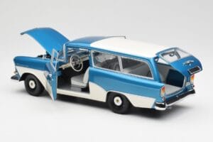 Opel Rekord P1 Caravan Blau Metallic Minichamps 1:18 180043210 Druckguss — Bild 5 von 8
