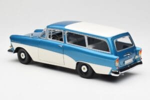 Opel Rekord P1 Caravan Blau Metallic Minichamps 1:18 180043210 Druckguss — Bild 7 von 8